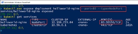 kubectl commant to verify Kubernetes cluster is exposed